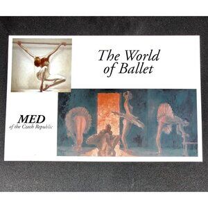 1998 POSTCARD The World of Ballet MILAN MED of the Czech Rep Artist's Reception